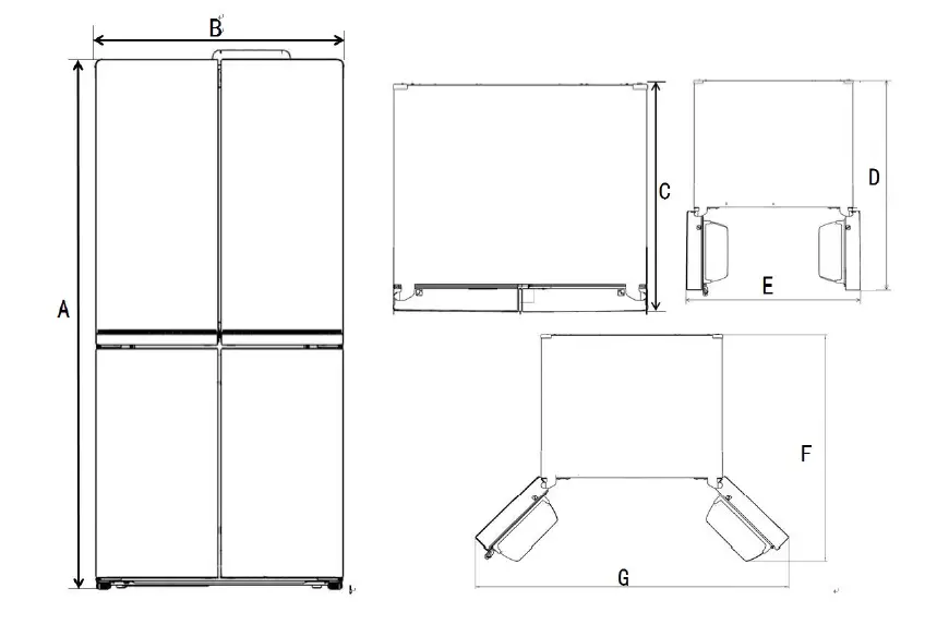 Euromaid-EFD474S-474L-French-DoorFridge-Freezer-1