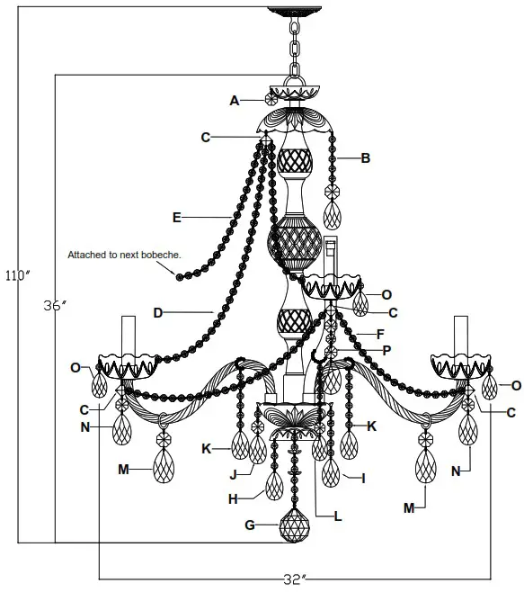 CRYSTORAMA 1110-PB-CL-MWP Traditional Crystal 10 Light Crystal Chandelier