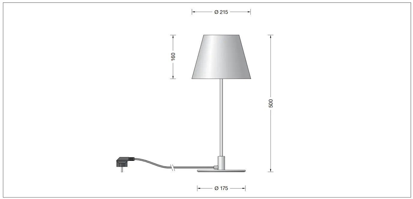 BEGA 51 030.6 Table Lamp - Fig1