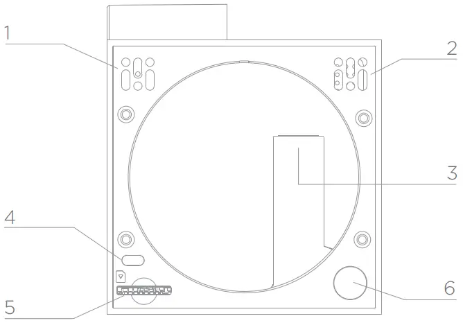DiOCAM RI01 Indoor Rotating WiFi Camera - Bottom of camera
