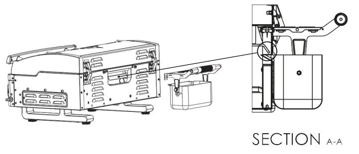 HALO Elite1B Countertop Griddle - GREASE CUP