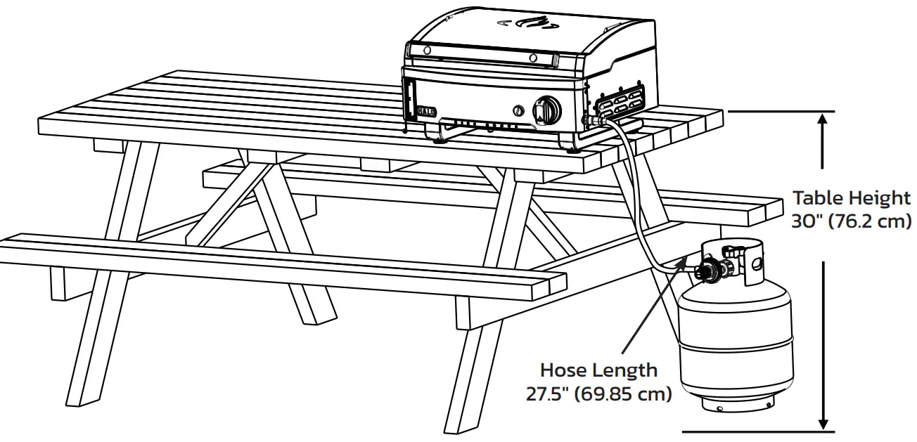 HALO Elite1B Countertop Griddle - REGULATOR SETTING 2