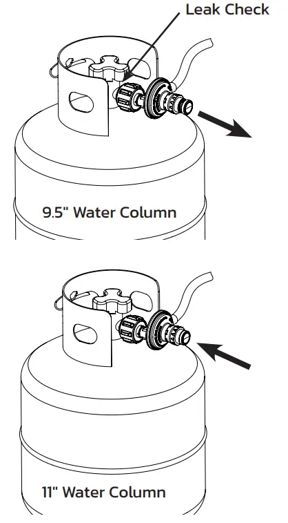 HALO Elite1B Countertop Griddle - REGULATOR SETTING