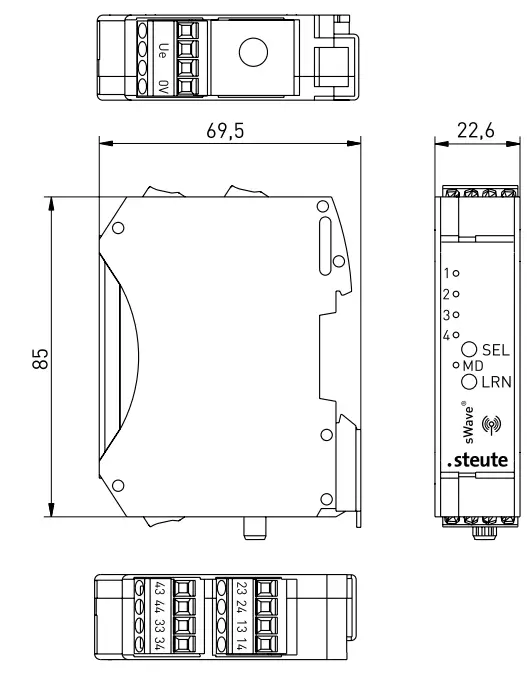 steute SW868 4S Wireless Receive - Deleting all switches 1