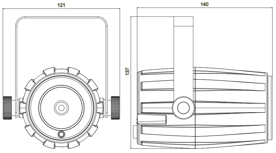 eurolite PST 5 QCL LED Pinspot - DEVICE1