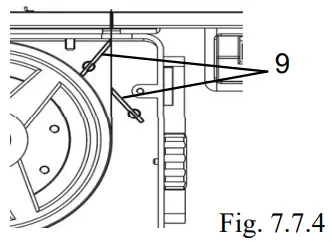 When cleaning the machine
