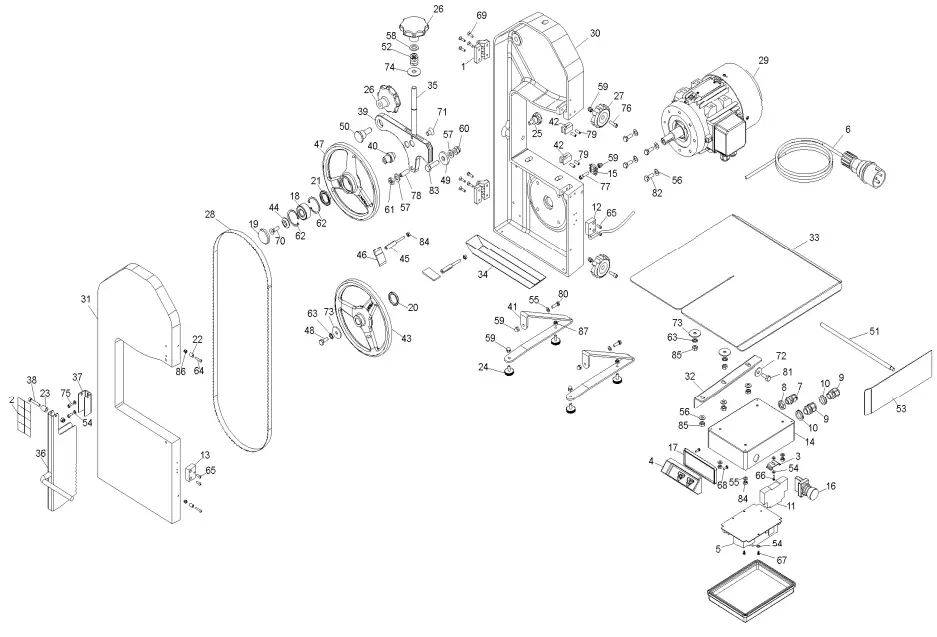 9 Exploded view SO 1550