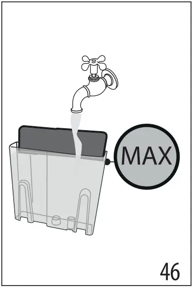 De Longhi EC935X Coffee Maker - under running water