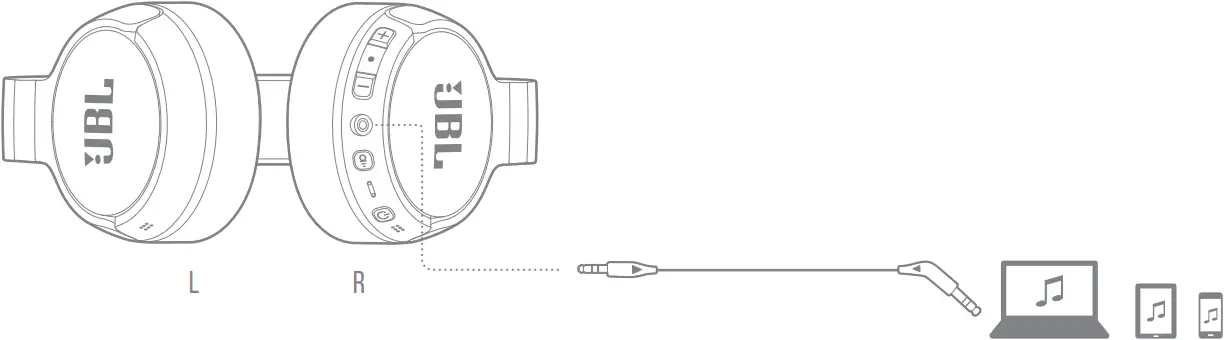 JBL TUNE670NC - Wired listening mode 2