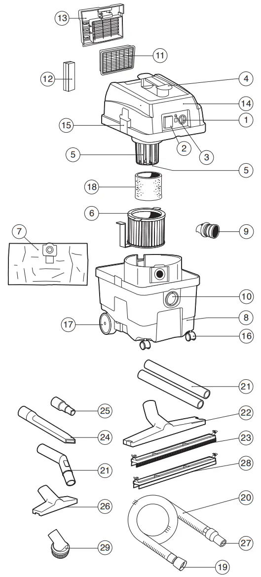 DESCRIPTION OF PARTS
