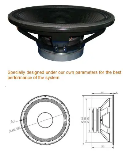 PRO DG SYSTEMS GTA 118 B SW Self Powered Subwoofer - fig 4