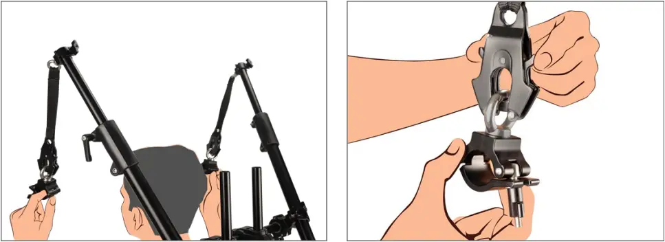 PROAIM ST-LHWK-01 Body Support Stabilizer Vest Rig Setup 14