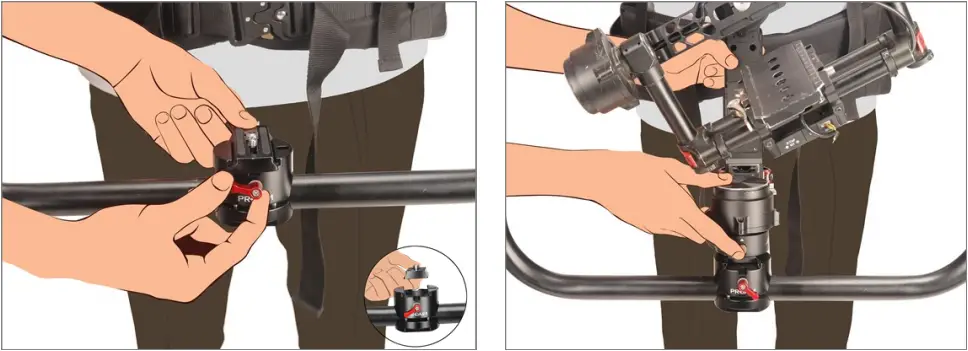 PROAIM ST-LHWK-01 Body Support Stabilizer Vest Rig Setup 20