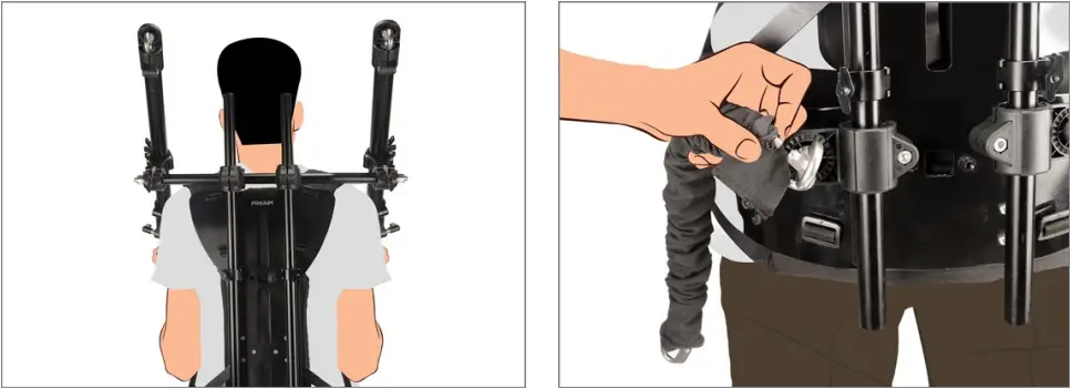 PROAIM ST-LHWK-01 Body Support Stabilizer Vest Rig Setup 5