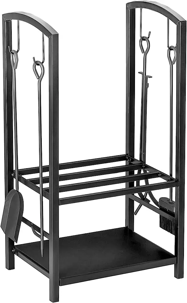 Outsunny 820-143 HOMCOM Double Tier Firewood Log Rack