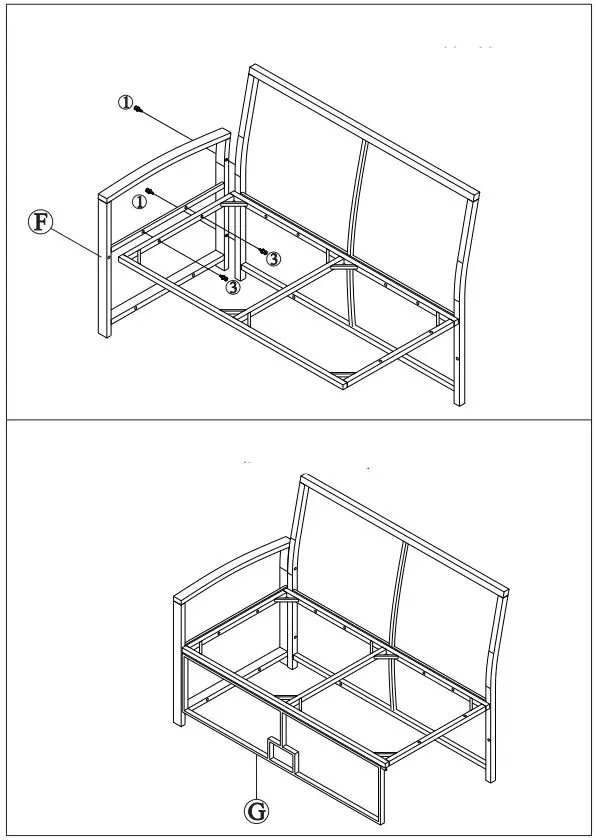 Boyel Living 6 Pieces PE Rattan Sectional Outdoor Furniture Cushioned Sofa Set with 2 Storage Under Seat-FIG11