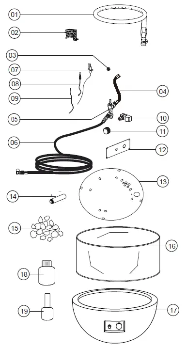 OFG116NG Nantucket Fire Bowl 1