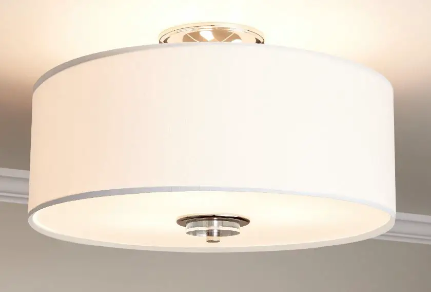 SIGNATURE HARDWARE 440803 1-Light 15.75-Inch Polished Nickel Incandescent Flush Mount Light Owner's Manual-product