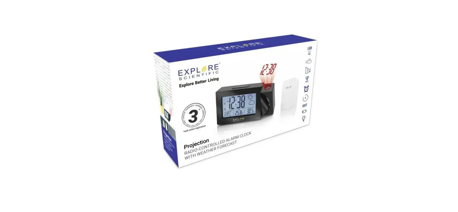 Explore Scientific Rpw3008 Weather Projection Clock Instruction Manual