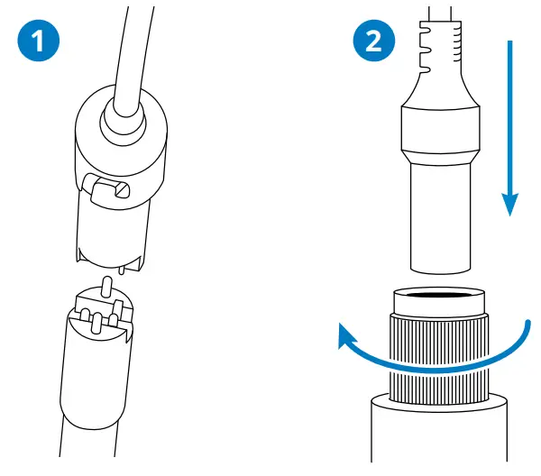 aquasana AQ-UV-10C Rhino Well Water with UV Whole House Filter - UV Lamp Connection
