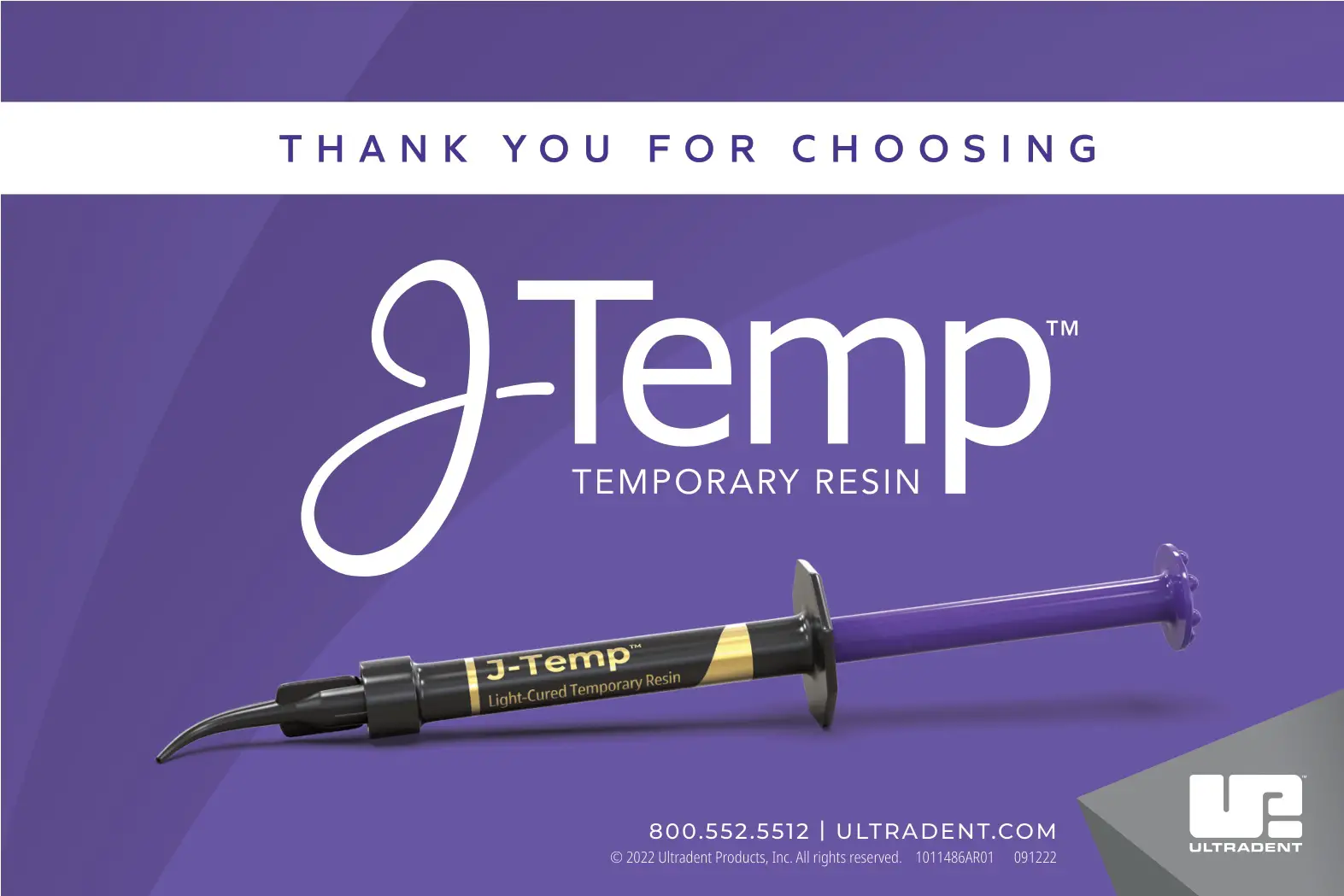 Ultradent J-Temp Temporary Resin - Contact details