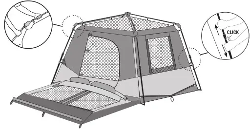 OZtrail 630522 Fast Frame Cabin 6 Person Tent - STEP 2