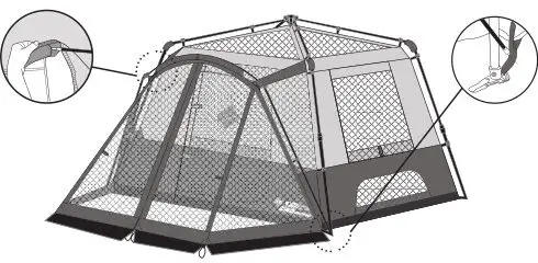 OZtrail 630522 Fast Frame Cabin 6 Person Tent - STEP 3