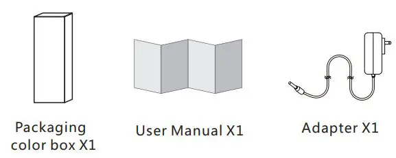 OOBEST TX223C 10W Wireless Charging Table Lamp Instruction Manual - Product accessories