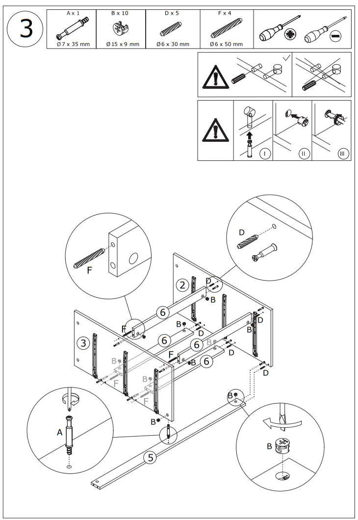 FUFU GAGA KF260058 01SD 6 Drawer L Shaped Dresser with Rotatable Desk - fig6