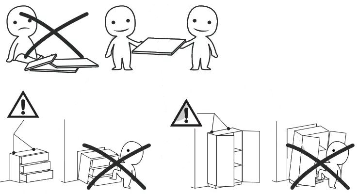 FUFU GAGA KF260058 01SD 6 Drawer L Shaped Dresser with Rotatable Desk - icon2