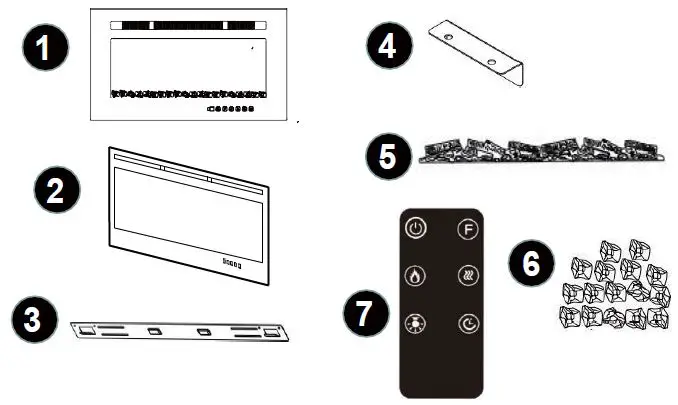 HOMESTOCK-26811-Electric-Fireplace-fig 2