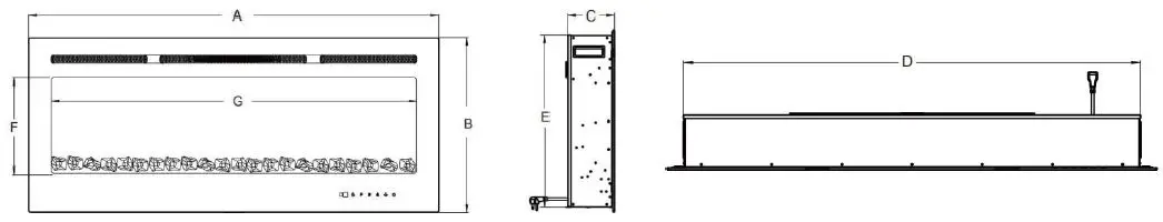 HOMESTOCK-26811-Electric-Fireplace-fig 4