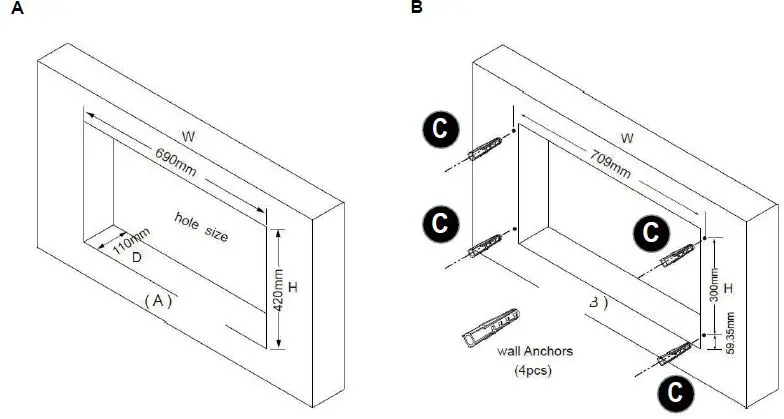 HOMESTOCK-26811-Electric-Fireplace-fig 6