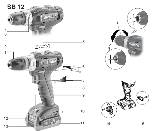 metabo Powermaxx BS 12 Cordless Drill Screwdriver fig-1