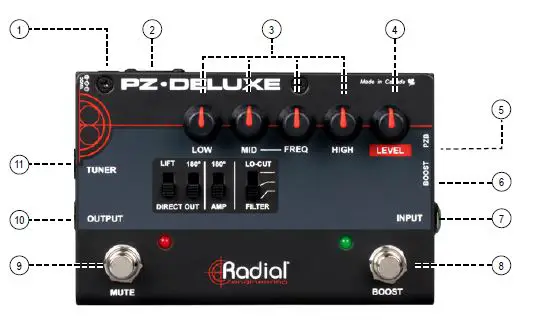 Radial PZ-Deluxe Acoustic Instrument PreAmp fig-3