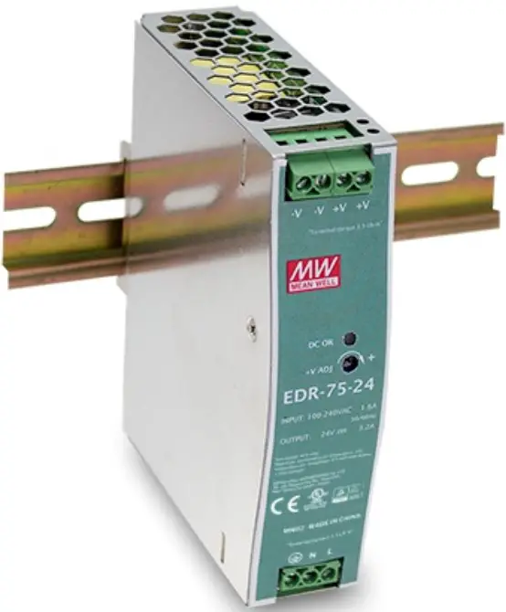 MEAN WELL EDR-75-12 75W Single Output Industrial DIN RAIL