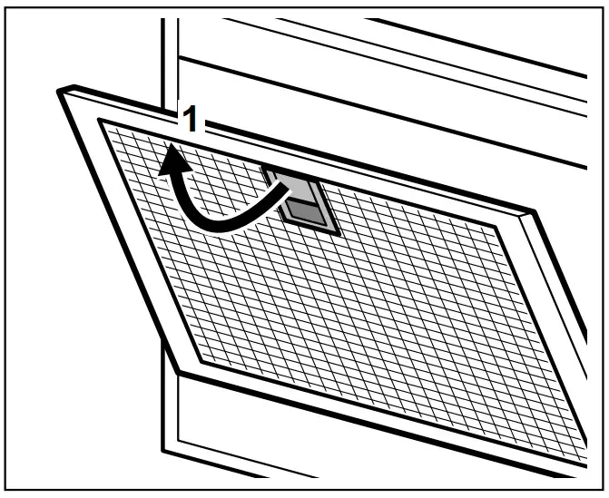AEG DIE5961HG Kitchen Island Hood -Filter