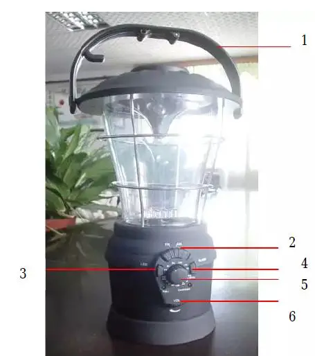 Pyle PSDNL22YL Portable Multifunctional Hand Crank Lantern-fig-1