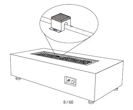 ELEMENTI OFP121NG Carrara Marble Porcelain Fire Table Owner's Manual-fig-5
