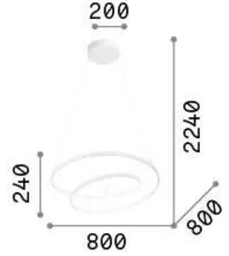 ideal lux Oz Indoor Suspended Lamp - Fig