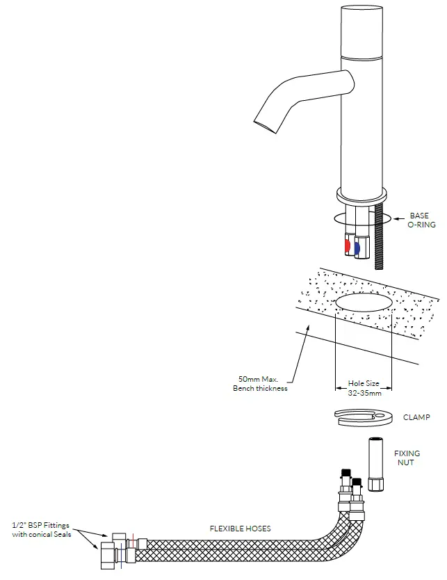 SUSSEX RBM-V Basin Mixer 1