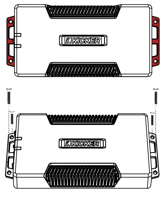 KICKER PXA400.4 Marine Amplifier - Mounting