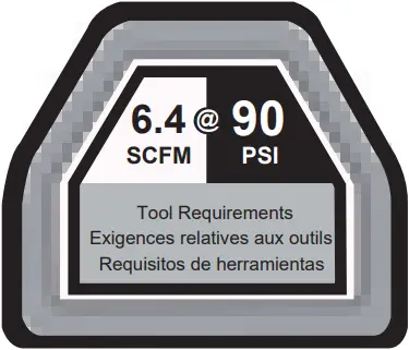 KOBALT SGY-AIR290 - COMPRESSOR REQUIREMENTS