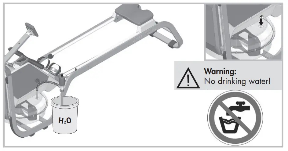 KETTLER Regatta 300 Rowing Machine - FIllING