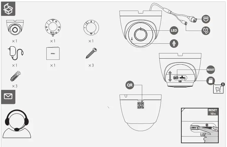 Imou IPC T26EP Turret SE Security Camera - overview 1