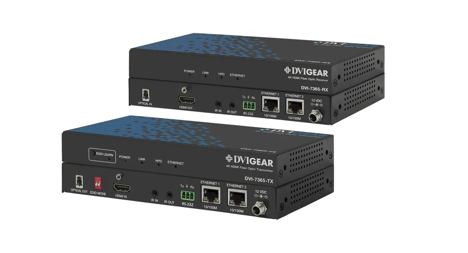 Dvi Gear Dvi-7365 Hdmi 4k Fiber Optic Extender Instructions