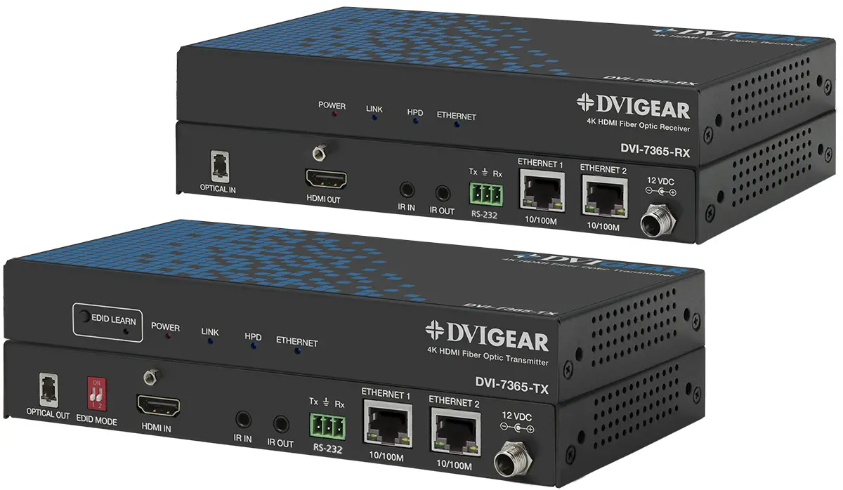 DVI GEAR DVI-7365 HDMI 4K Fiber Optic Extender