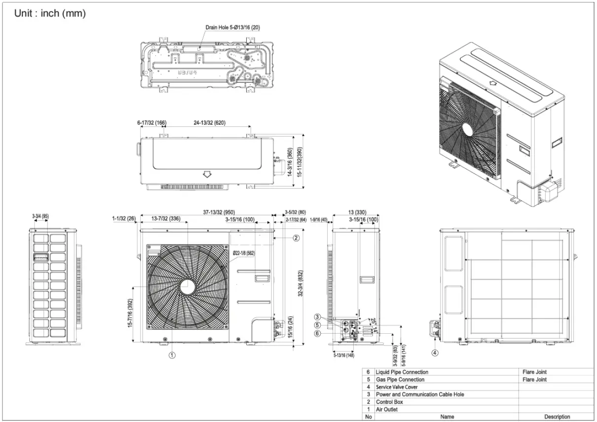 LG LA181HSV5 Single Zone Art Cool Mirror Wall Mounted 1