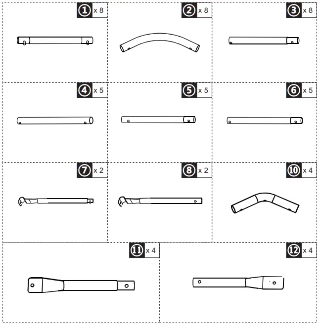 Outsunny 845-020 Walk-In Large Poly Greenhouse-fig1