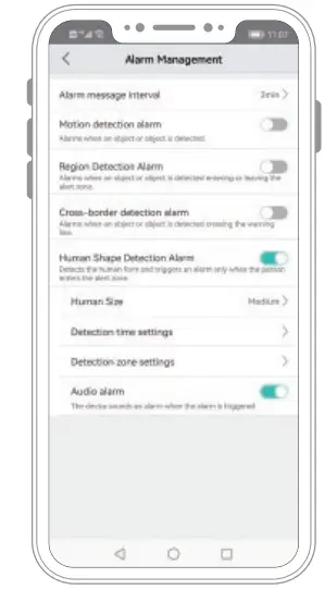Human Shape Detection Alarm